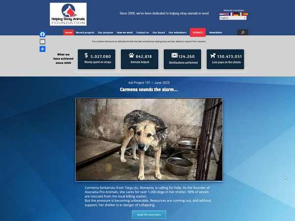 afbeelding van website home page